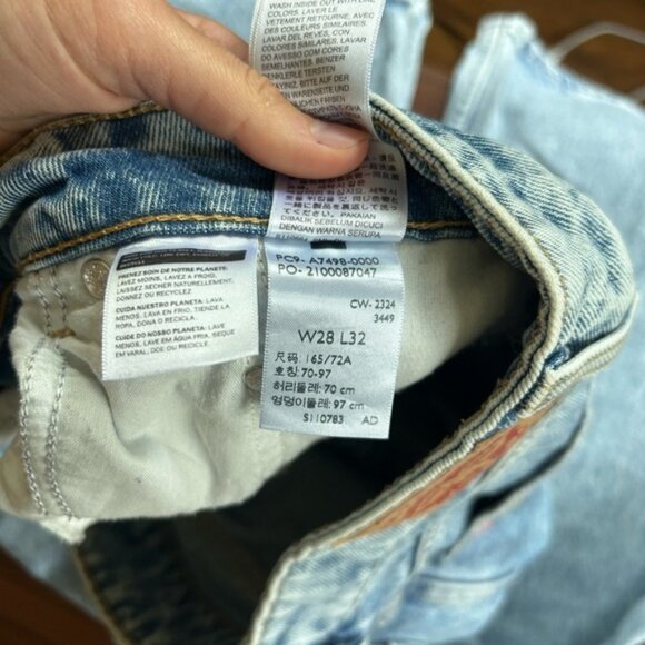 Levi's Superlow Low Rise Relaxed Fit Straight Leg Jeans - Picture 10 of 11